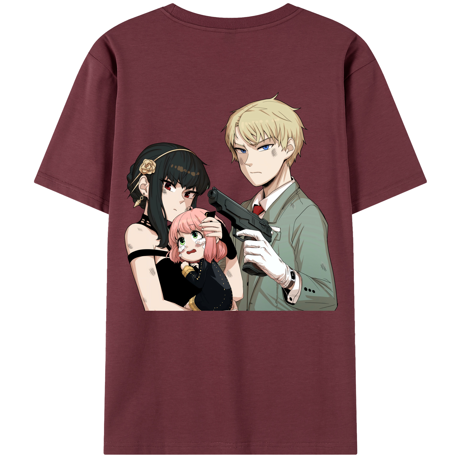 （画像用） SPY×FAMILY间谍家家酒 綿100％半袖Tシャツ（背面プリント）